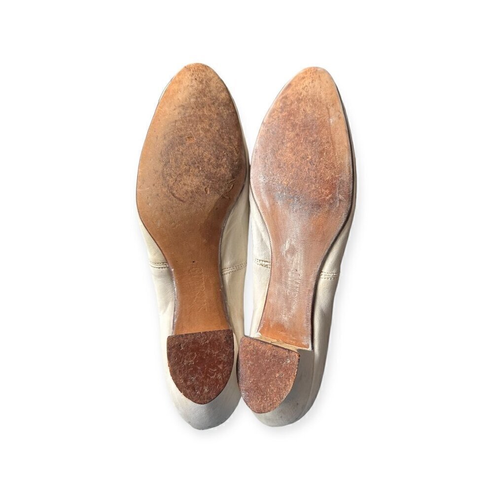Vintage Victorian/Edwardian White Pumps with Floral Decoration, Gimbel Brothers - Picture 10 of 15